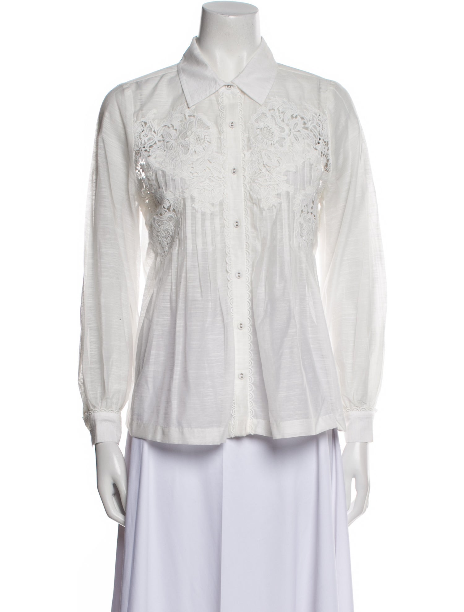 Ranna Gill Long Sleeve Button-Up Top