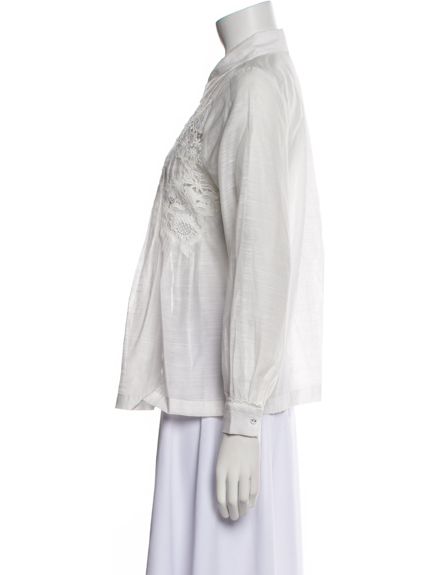 Ranna Gill Long Sleeve Button-Up Top