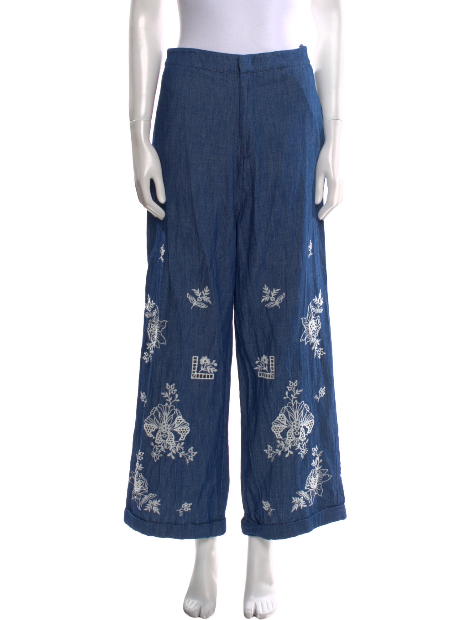 Ranna Gill Graphic Print Wide Leg Pants
