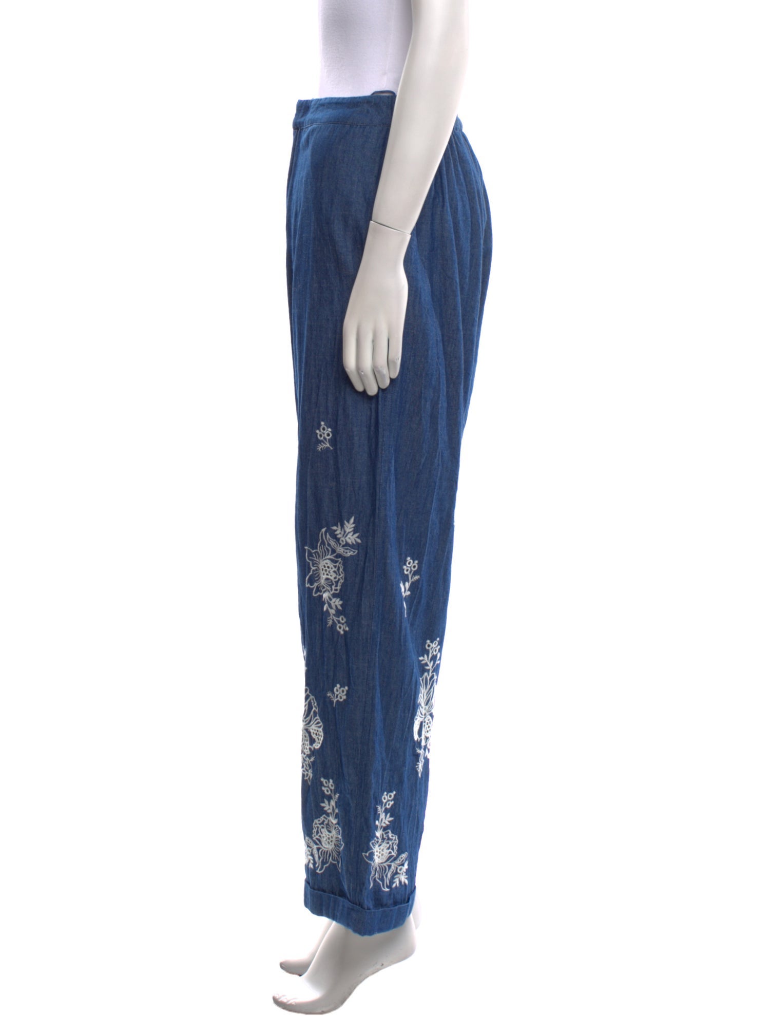 Ranna Gill Graphic Print Wide Leg Pants