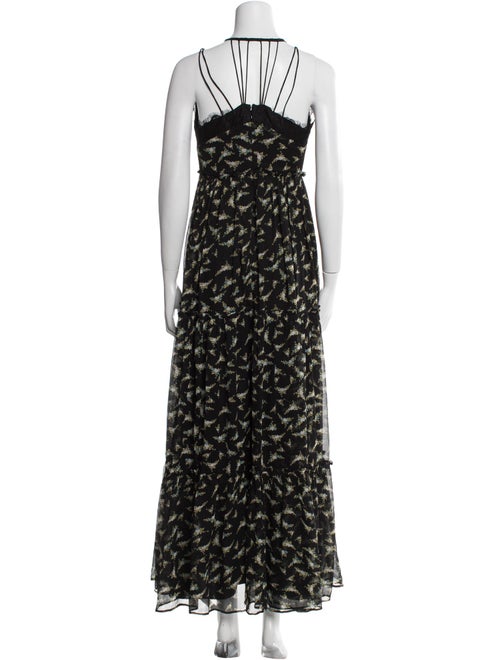 Ranna Gill Lace Pattern Long Dress