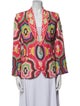 Ranna Gill Linen Printed Blazer
