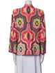 Ranna Gill Linen Printed Blazer