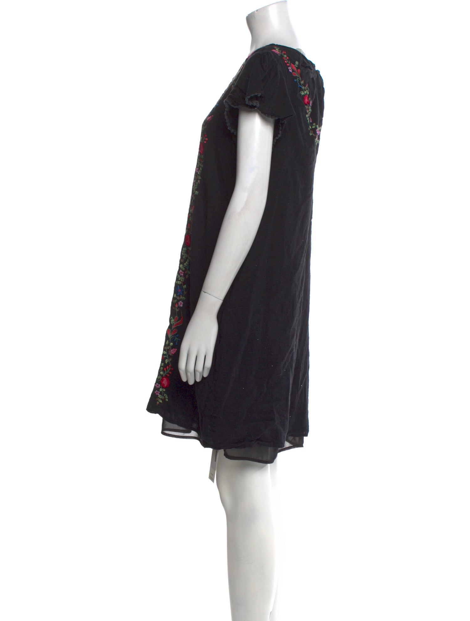 Ranna Gill Floral Print Mini Dress