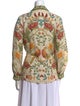 Ranna Gill Linen Printed Button-Up Top
