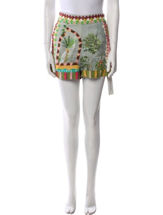 Ranna Gill Printed Mini Shorts