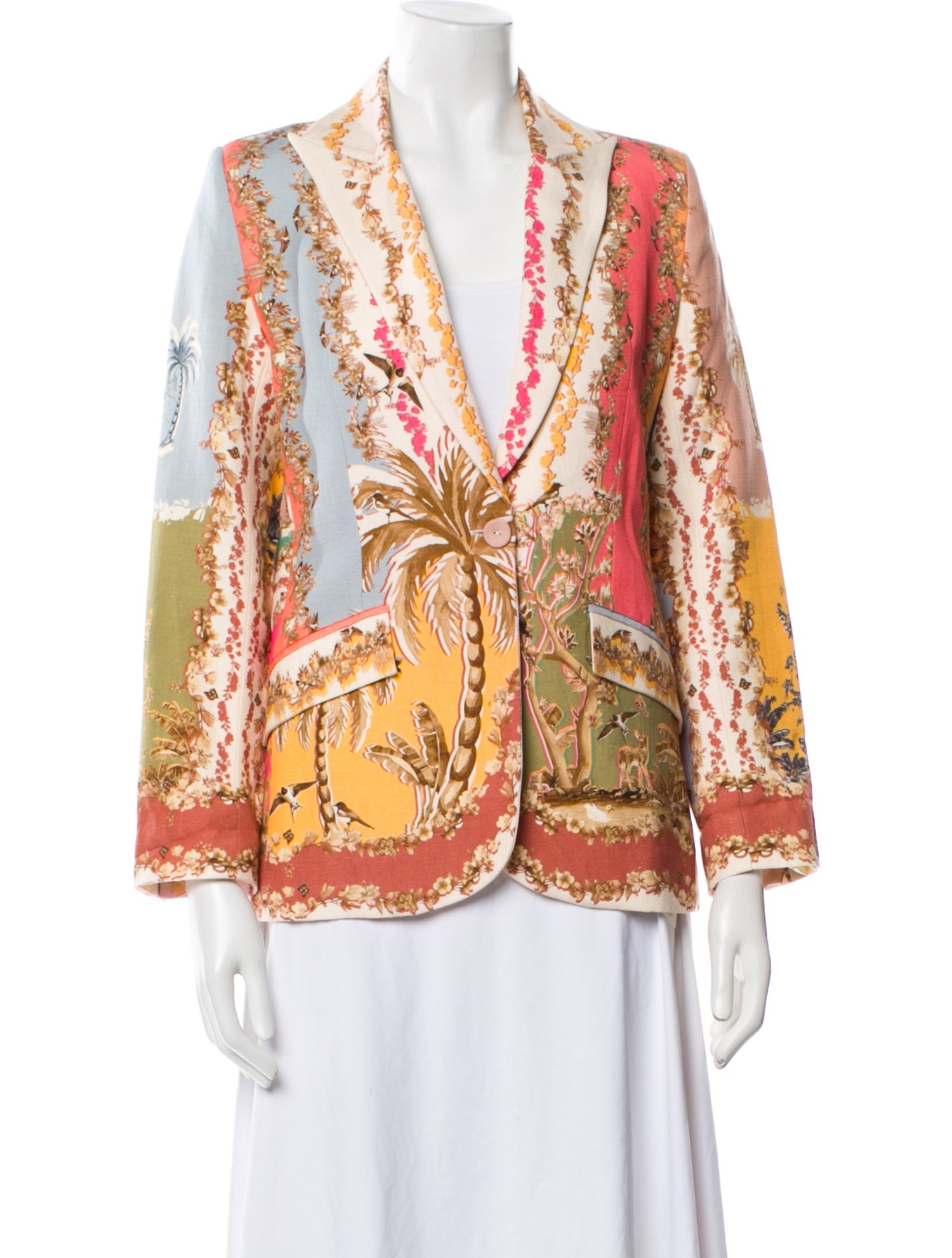 Ranna Gill Printed Blazer w/ Tags