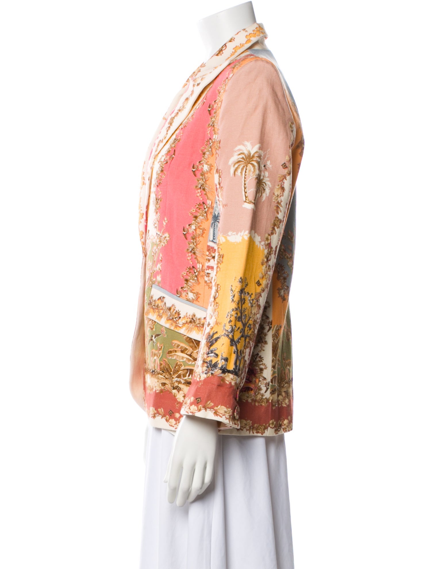 Ranna Gill Printed Blazer w/ Tags