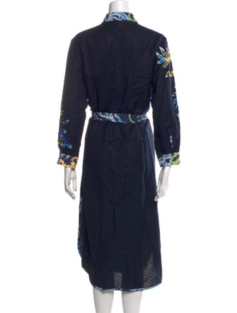 Ranna Gill Linen Midi Length Dress