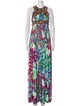 Ranna Gill Floral Print Long Dress