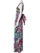 Ranna Gill Floral Print Long Dress