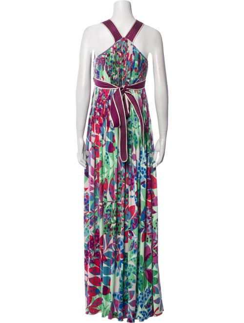 Ranna Gill Floral Print Long Dress