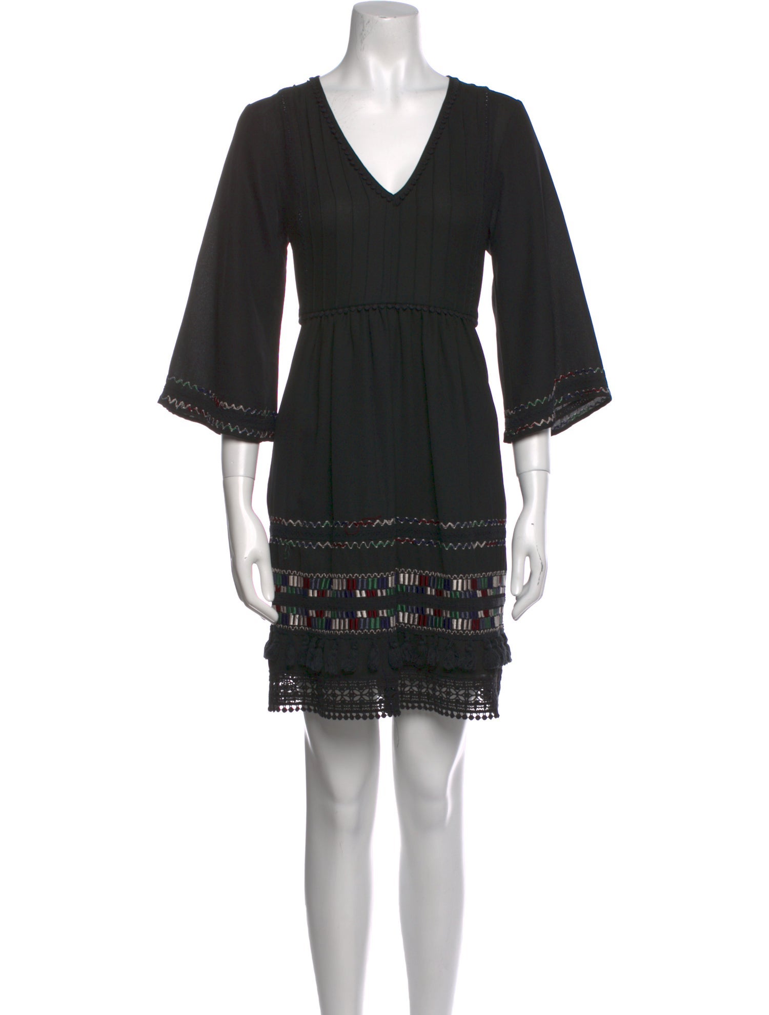 Ranna Gill V-Neck Mini Dress