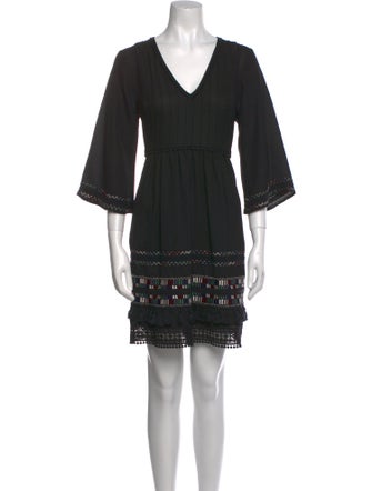 Ranna Gill V-Neck Mini Dress