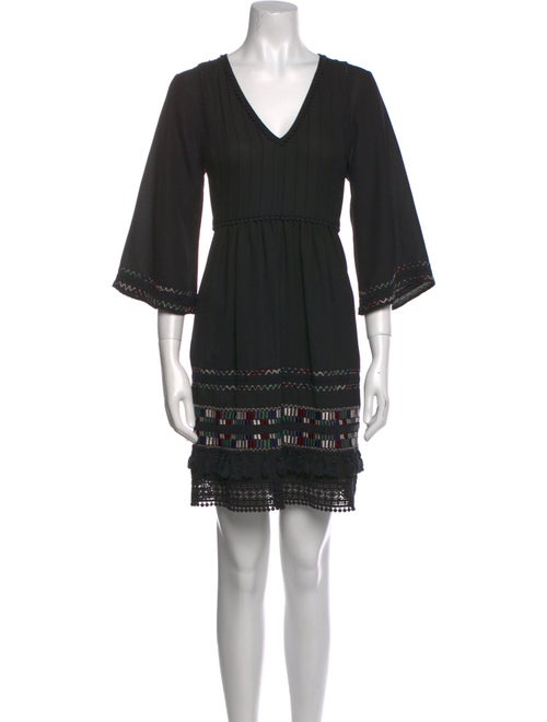 Ranna Gill V-Neck Mini Dress