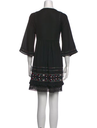 Ranna Gill V-Neck Mini Dress