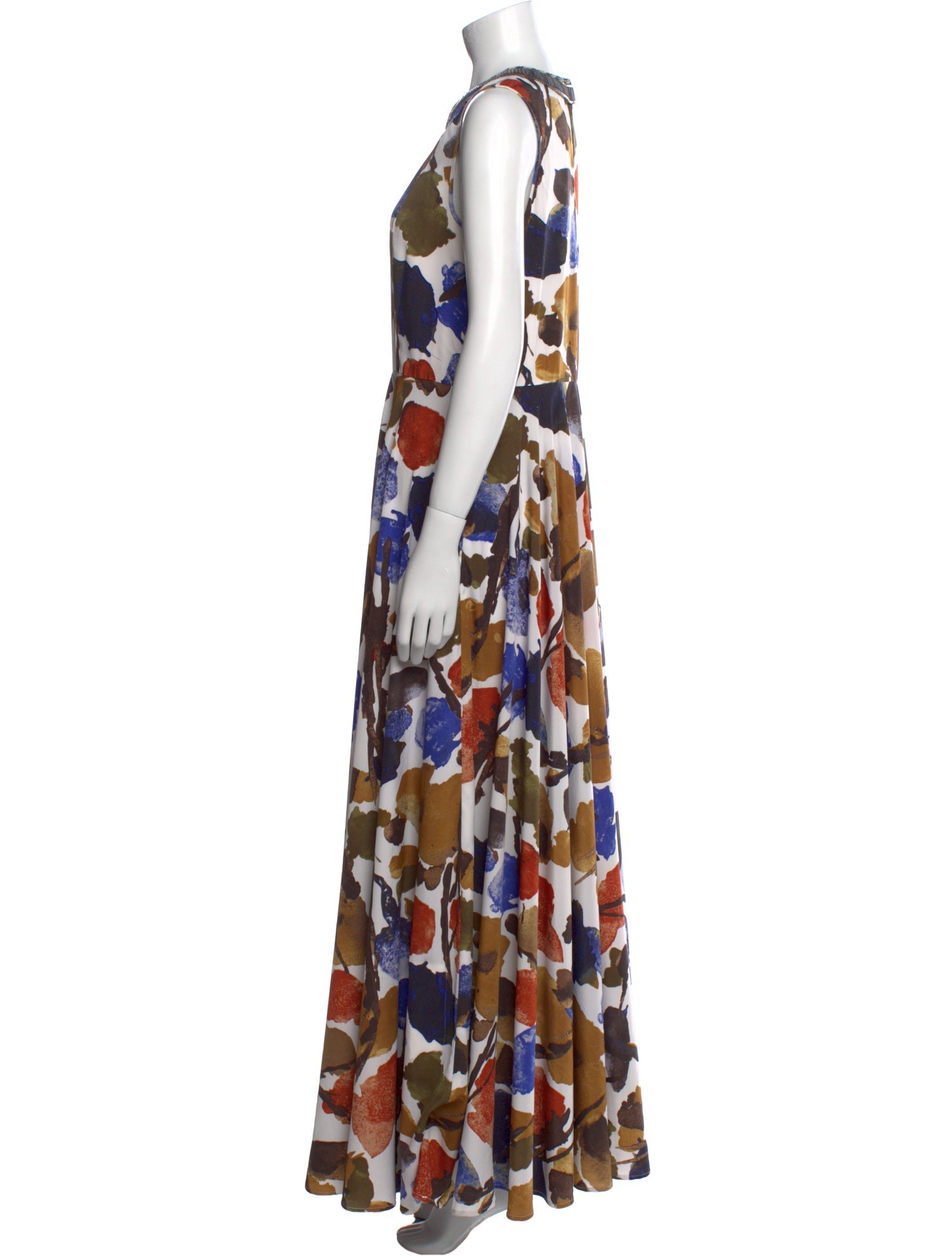 Ranna Gill Floral Print Long Dress