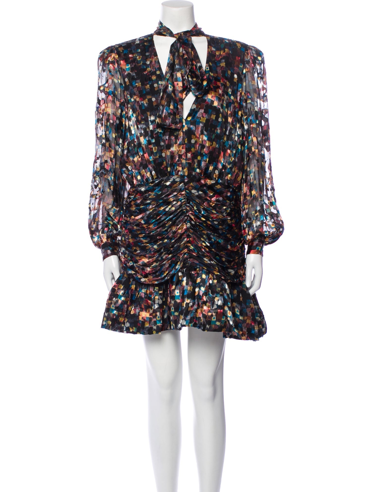 Ronny Kobo Printed Mini Dress