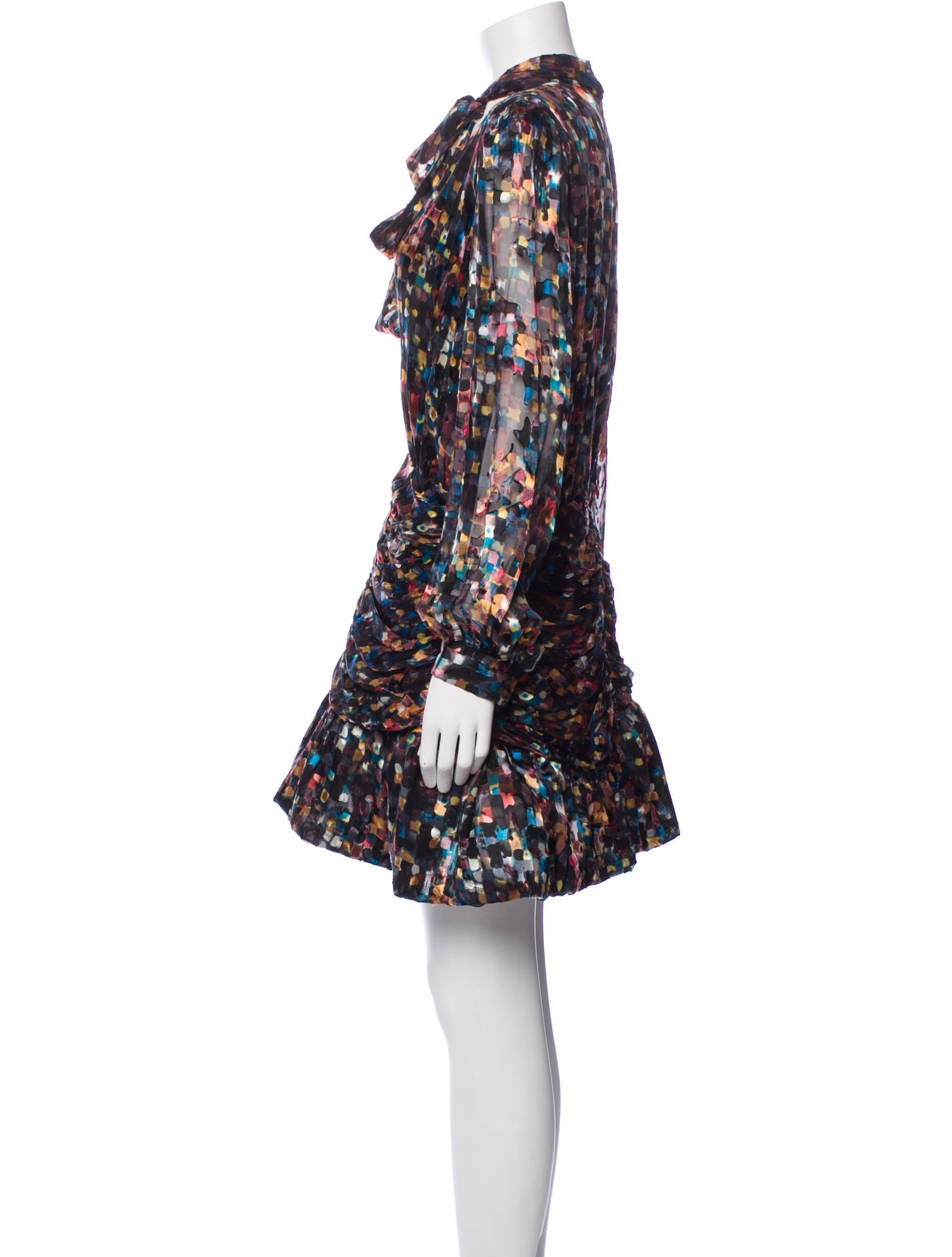 Ronny Kobo Printed Mini Dress