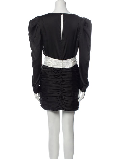 Ronny Kobo Plunge Neckline Mini Dress