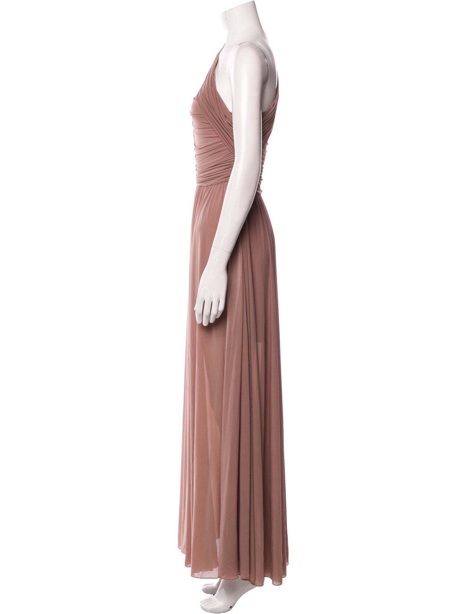 Ronny Kobo One-Shoulder Long Dress