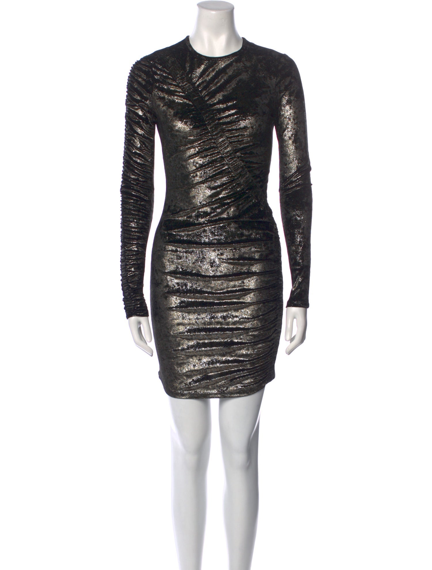 Ronny Kobo Crew Neck Mini Dress