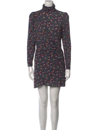 Ronny Kobo Floral Print Mini Dress