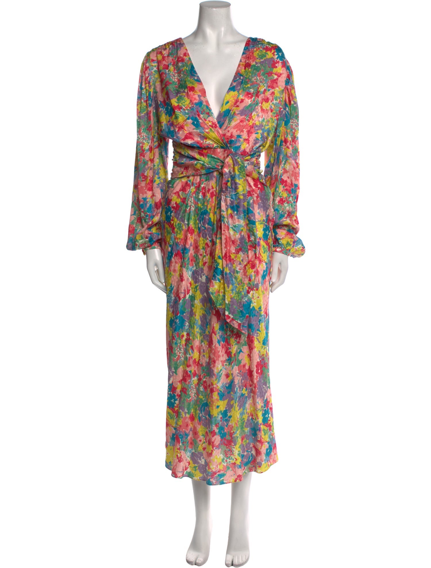 Ronny Kobo Silk Long Dress