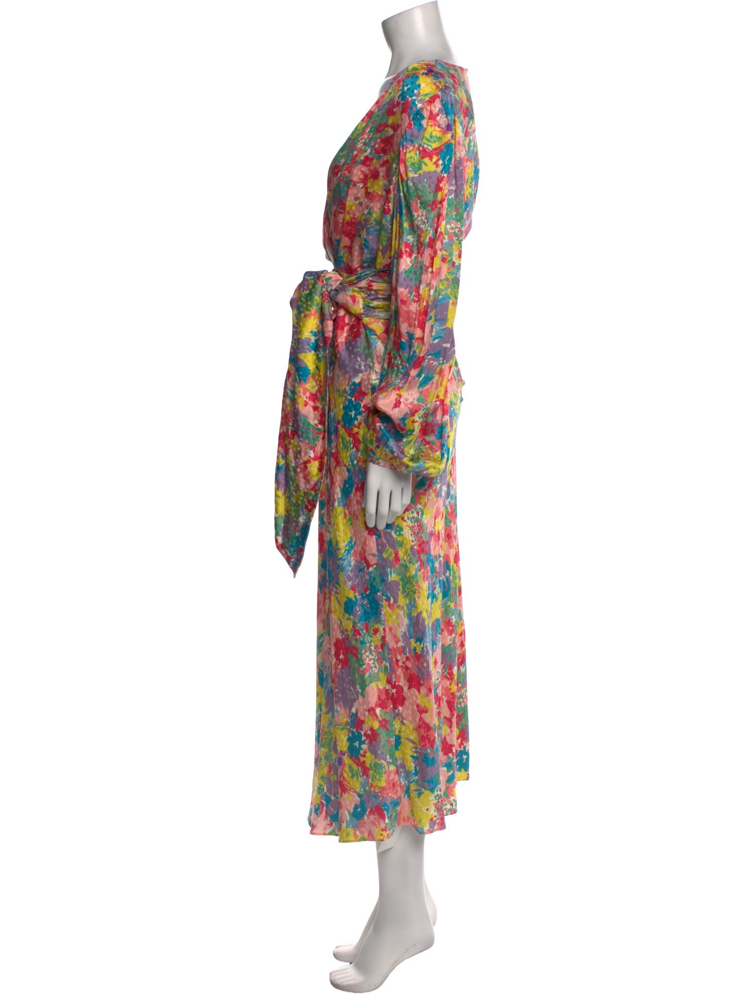 Ronny Kobo Silk Long Dress