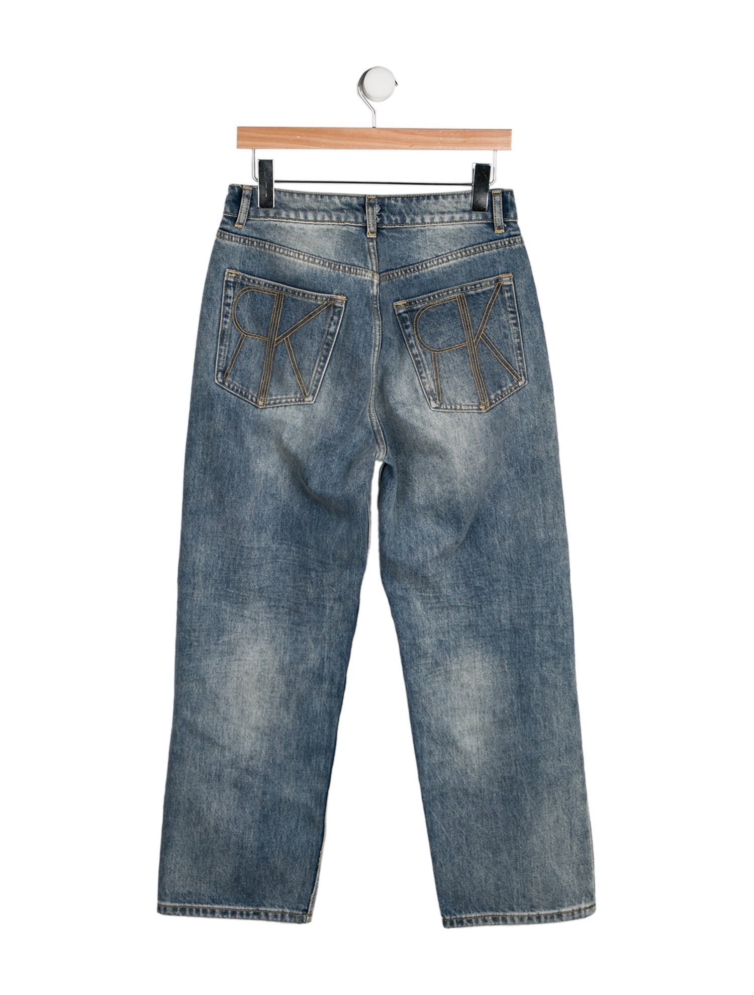 Ronny Kobo High-Rise Straight Leg Jeans