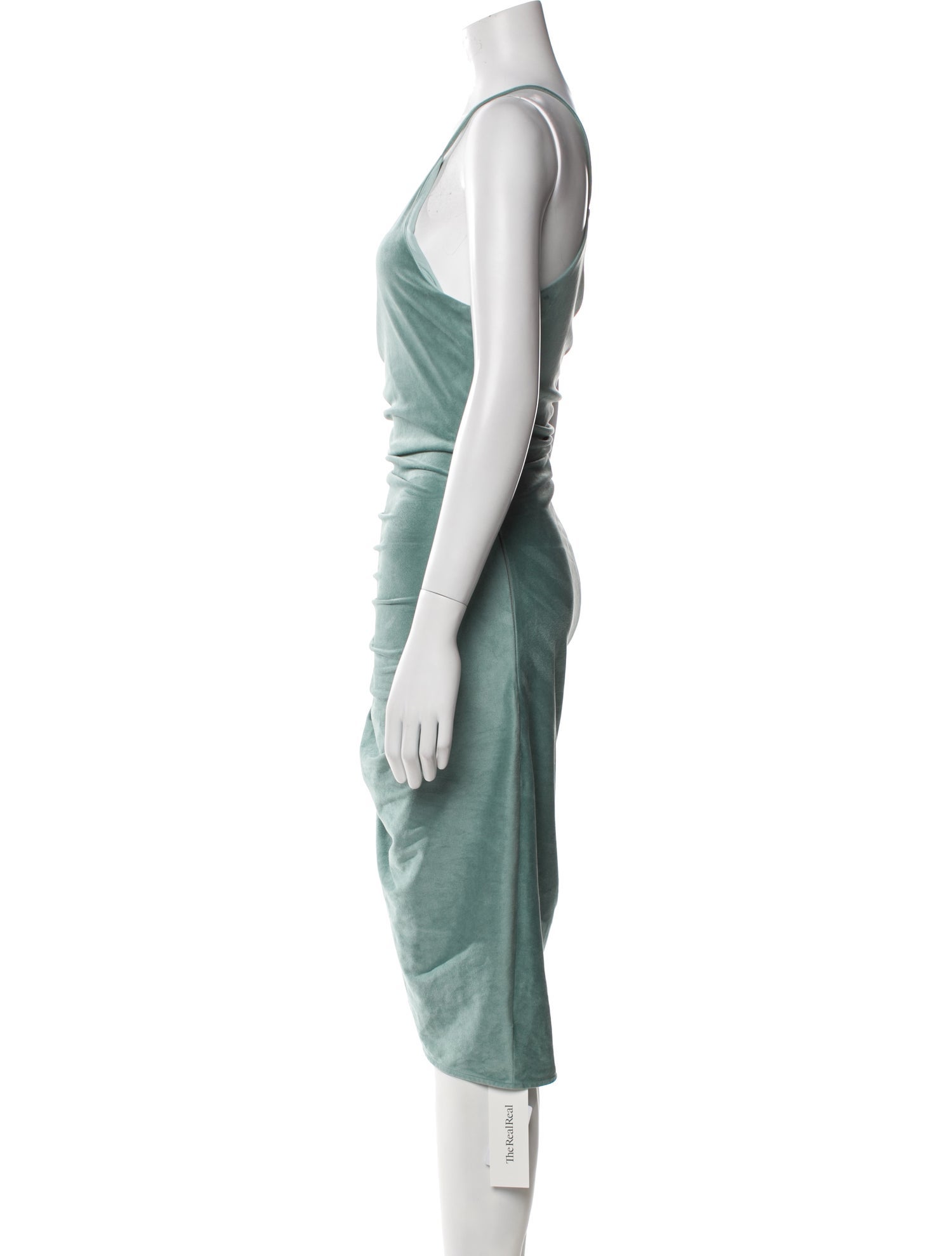 Ronny Kobo One-Shoulder Midi Length Dress