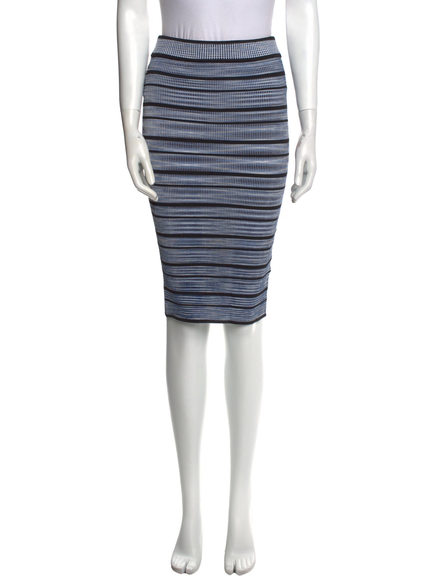 Ronny Kobo Striped Knee-Length Skirt w/ Tags