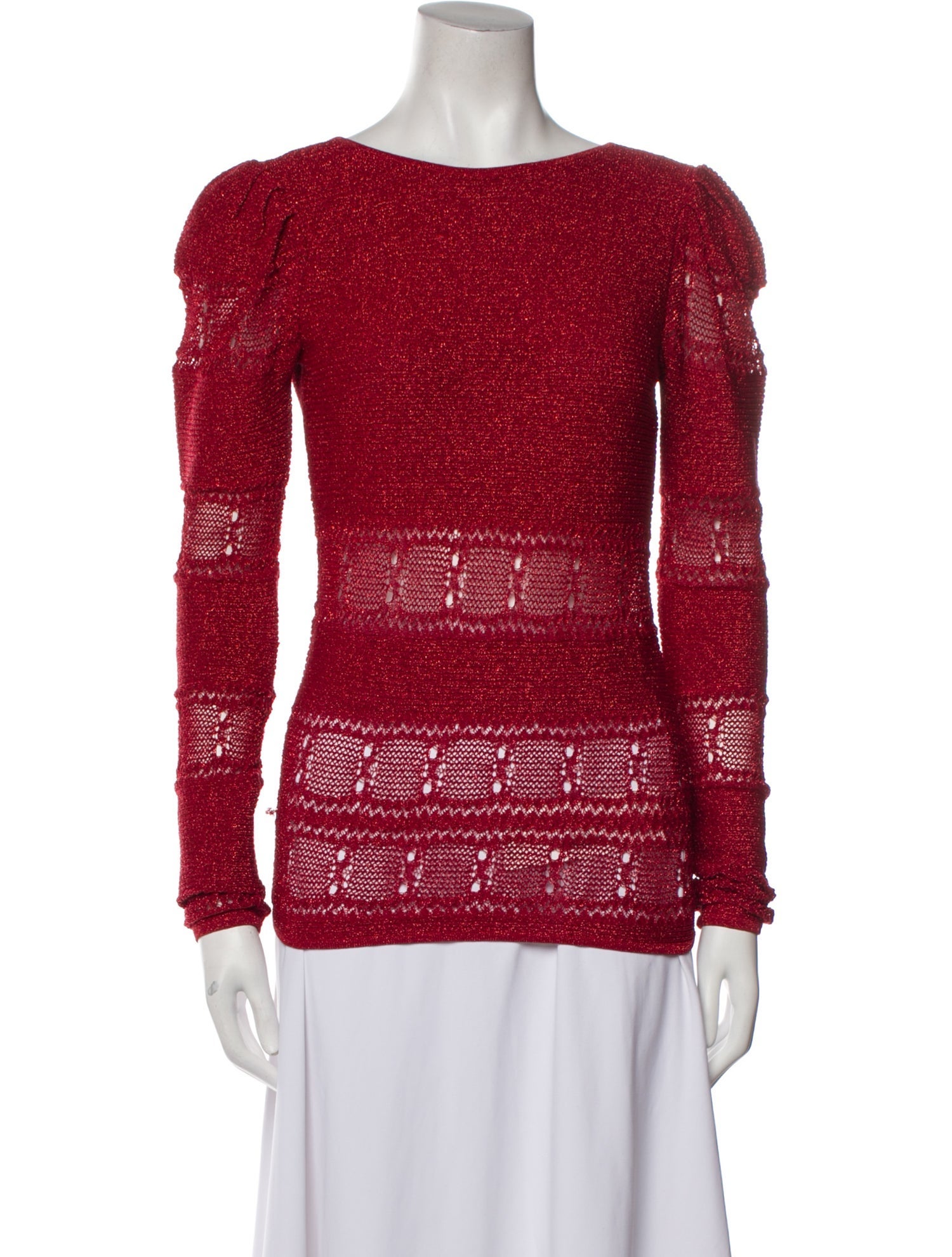 Ronny Kobo Bateau Neckline Long Sleeve Sweatshirt