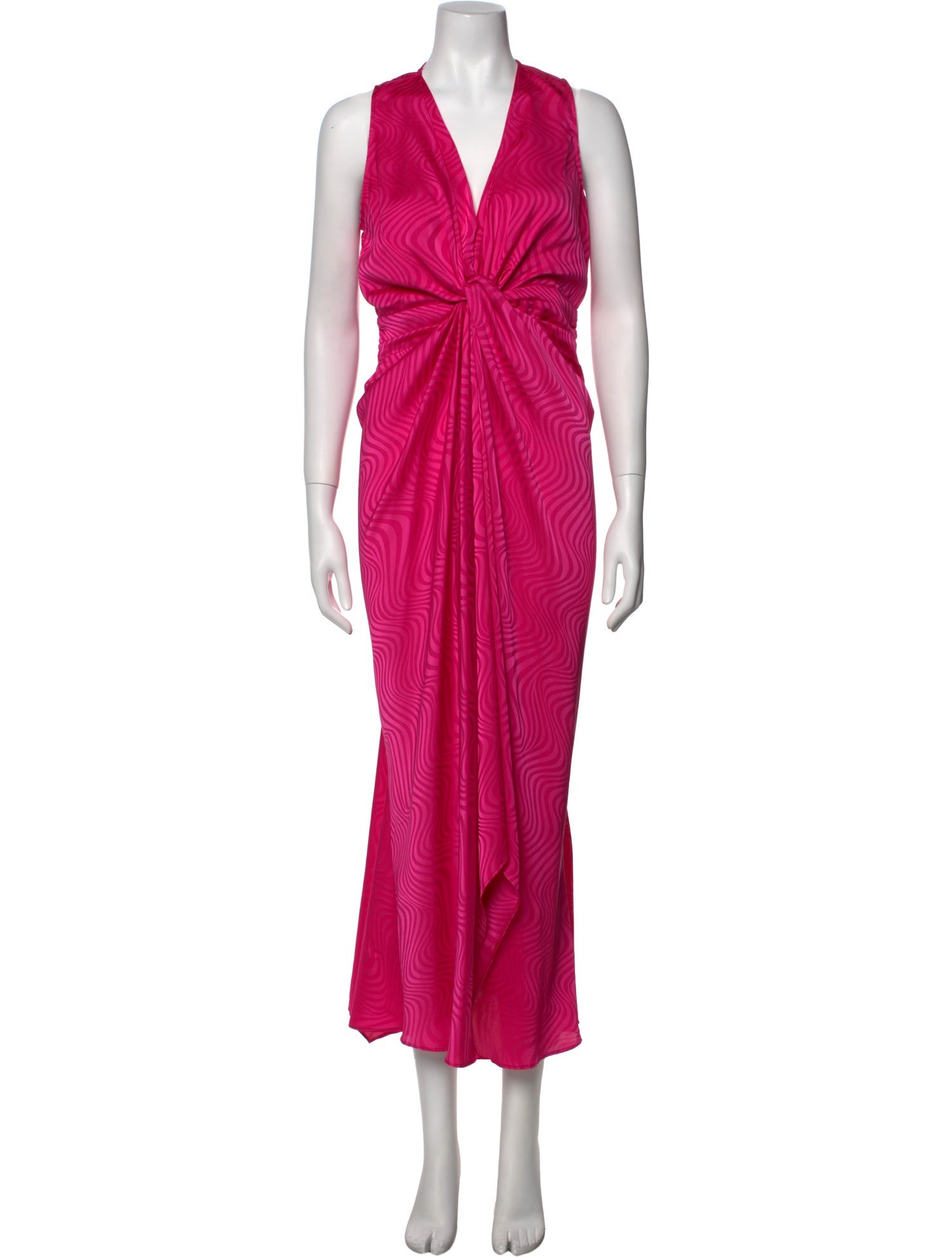 Ronny Kobo V-Neck Long Dress