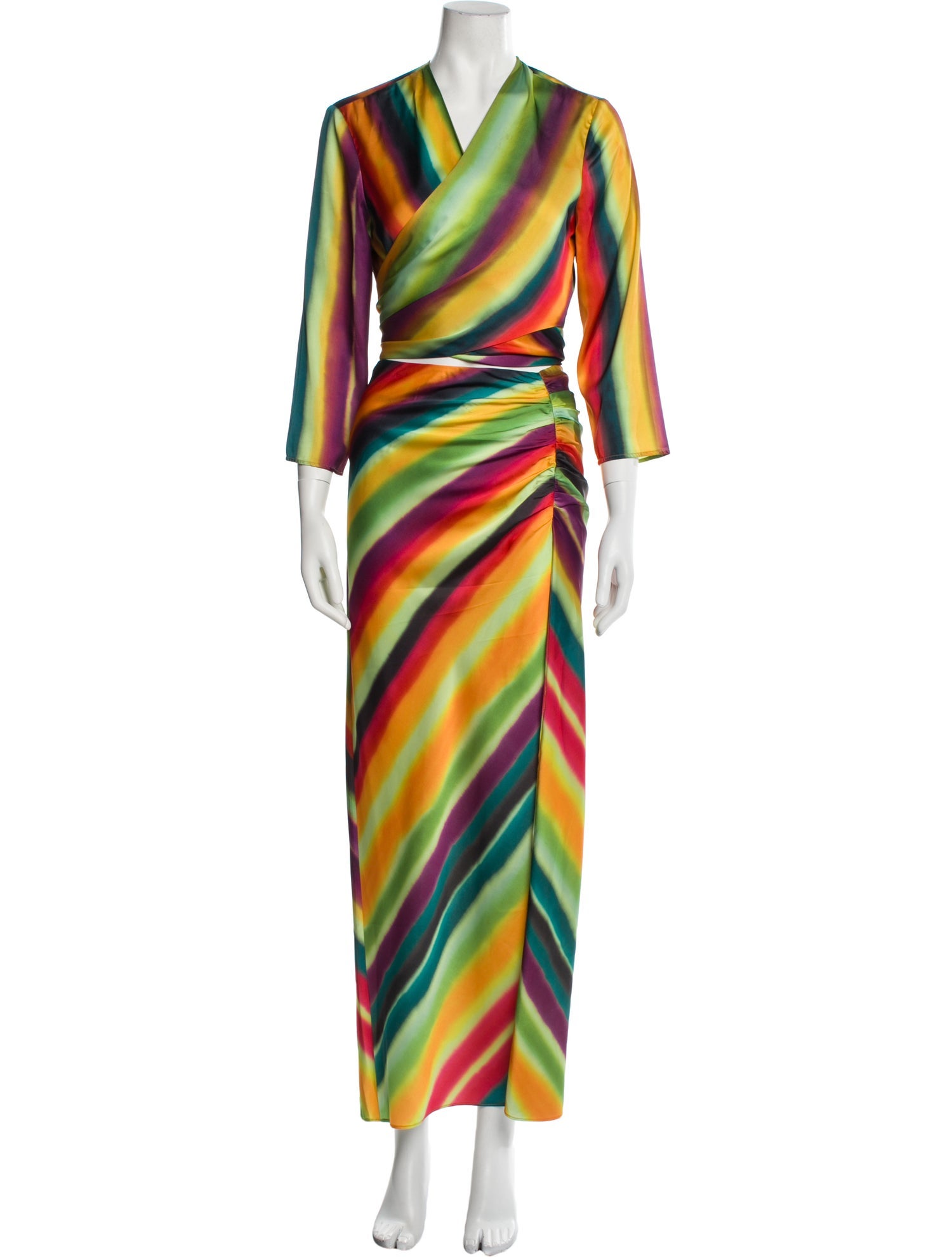 Ronny Kobo Striped Skirt Set