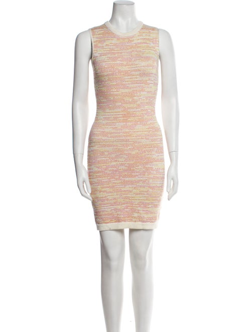 Ronny Kobo Tweed Pattern Mini Dress