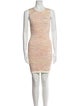 Ronny Kobo Tweed Pattern Mini Dress