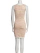 Ronny Kobo Tweed Pattern Mini Dress