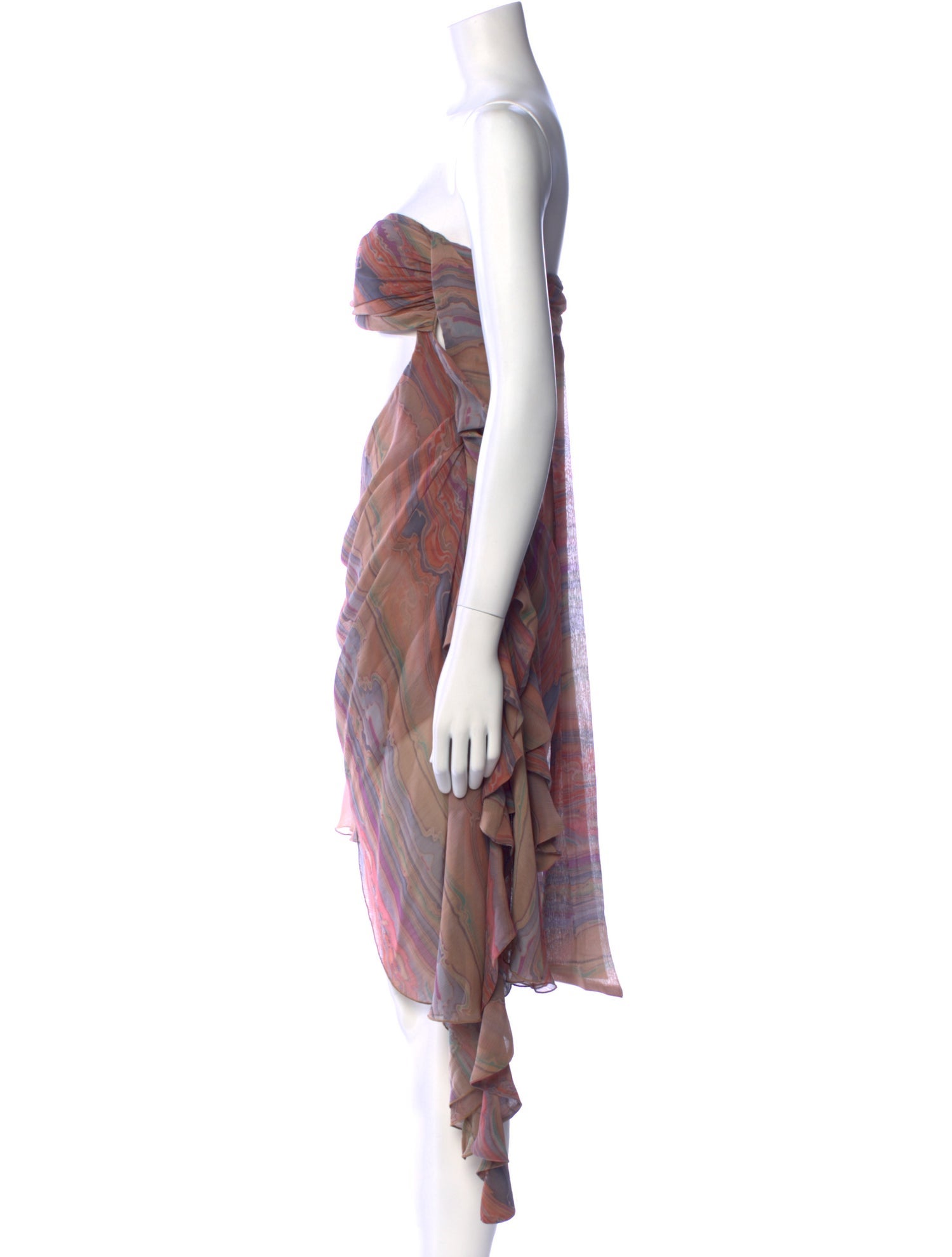 Ronny Kobo Printed Midi Length Dress