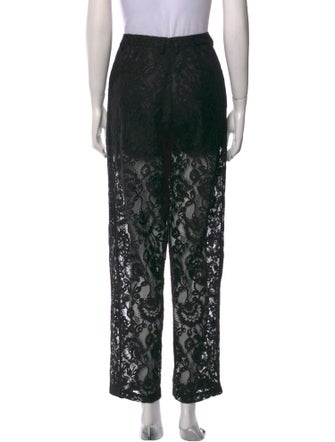 Ronny Kobo Lace Pattern Straight Leg Pants