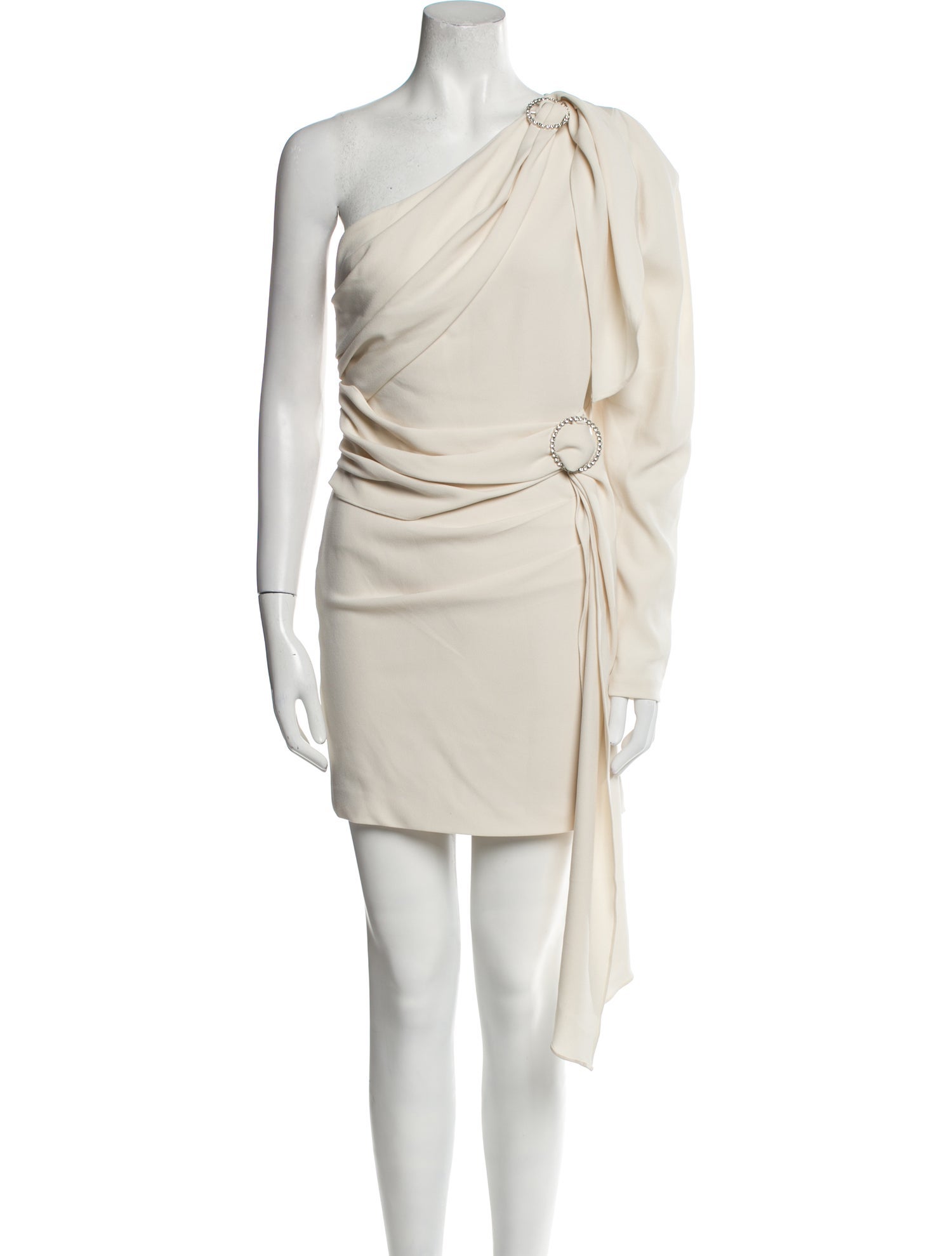 Ronny Kobo One-Shoulder Mini Dress