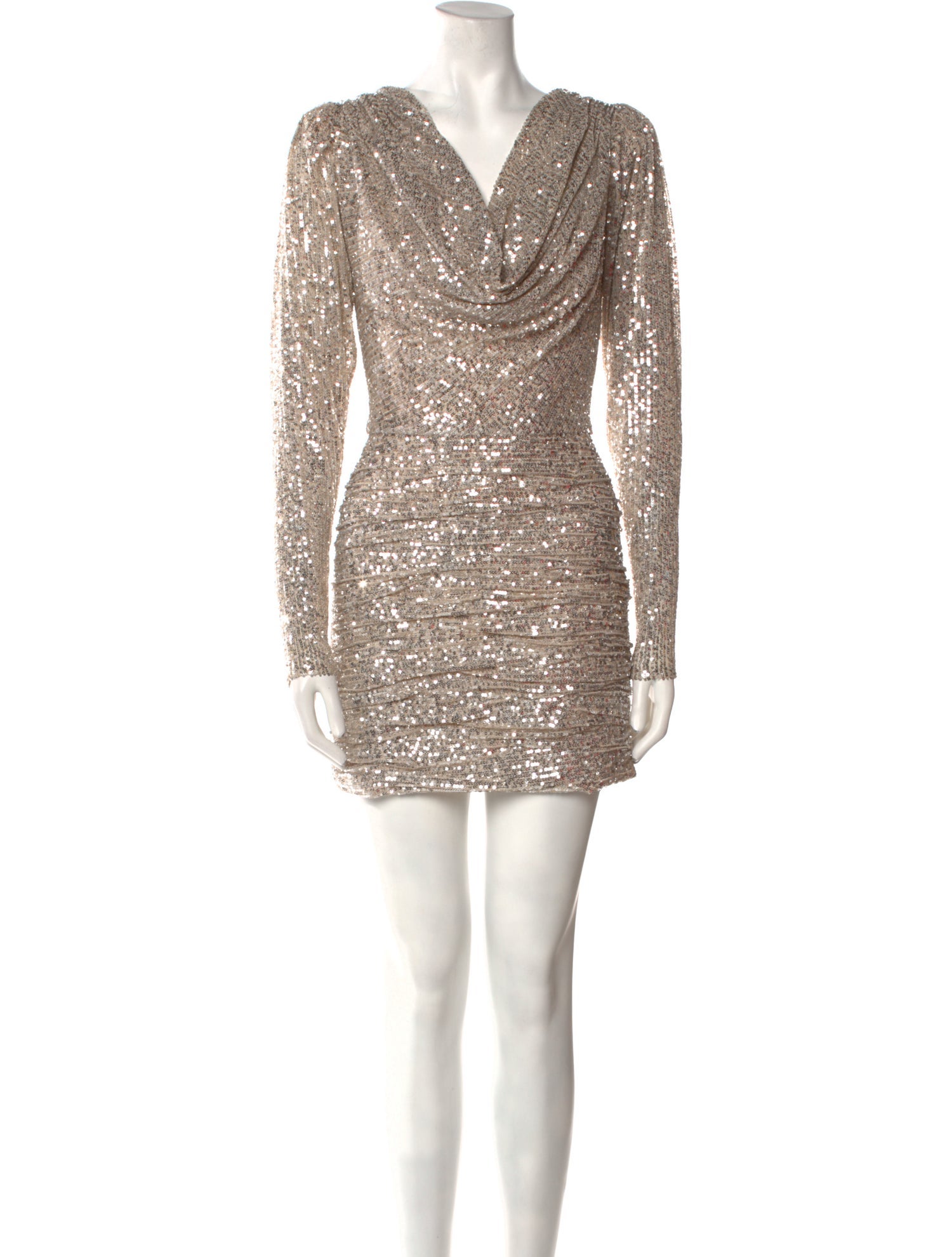 Ronny Kobo Cowl Neck Mini Dress