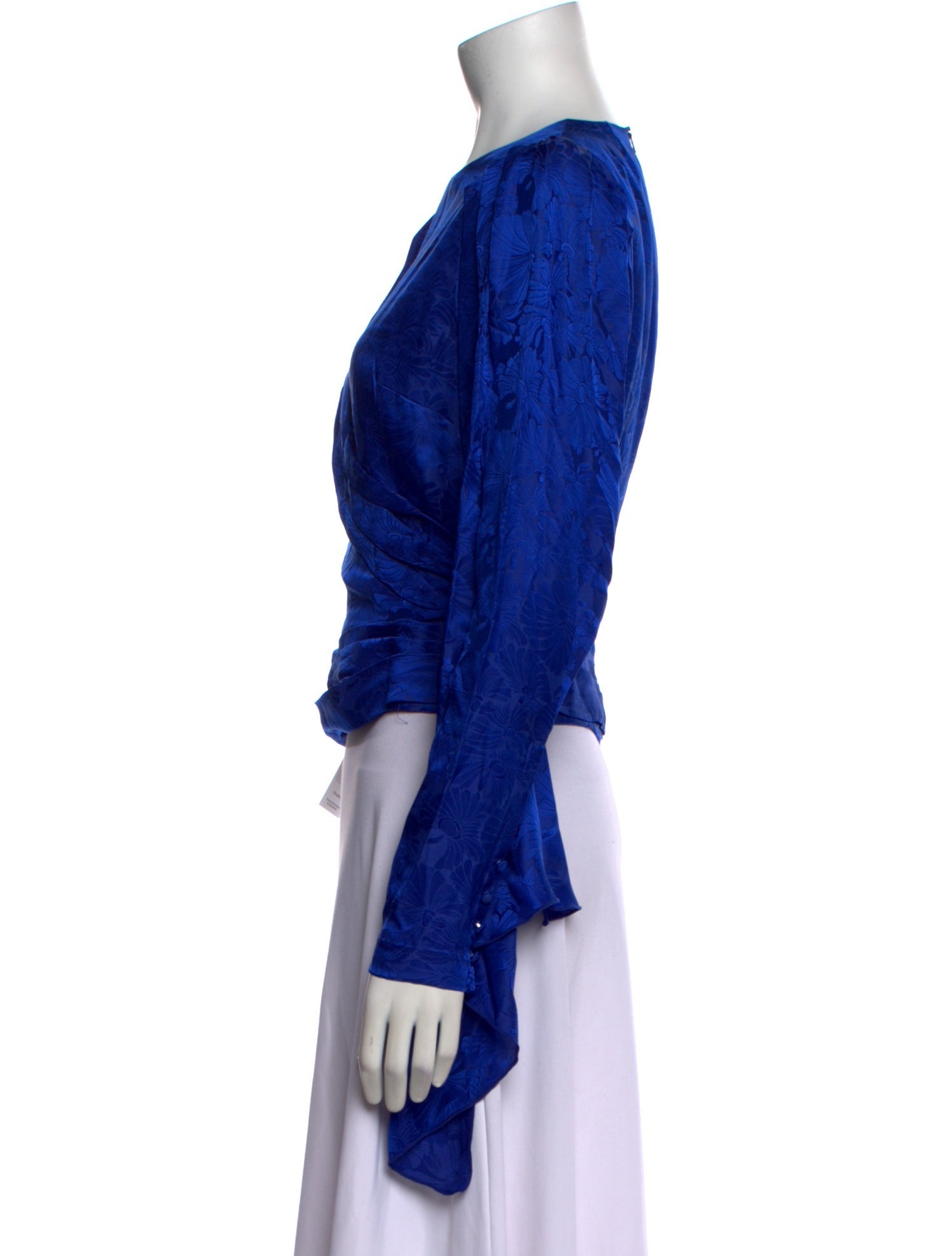 Ronny Kobo Crew Neck Long Sleeve Crop Top w/ Tags