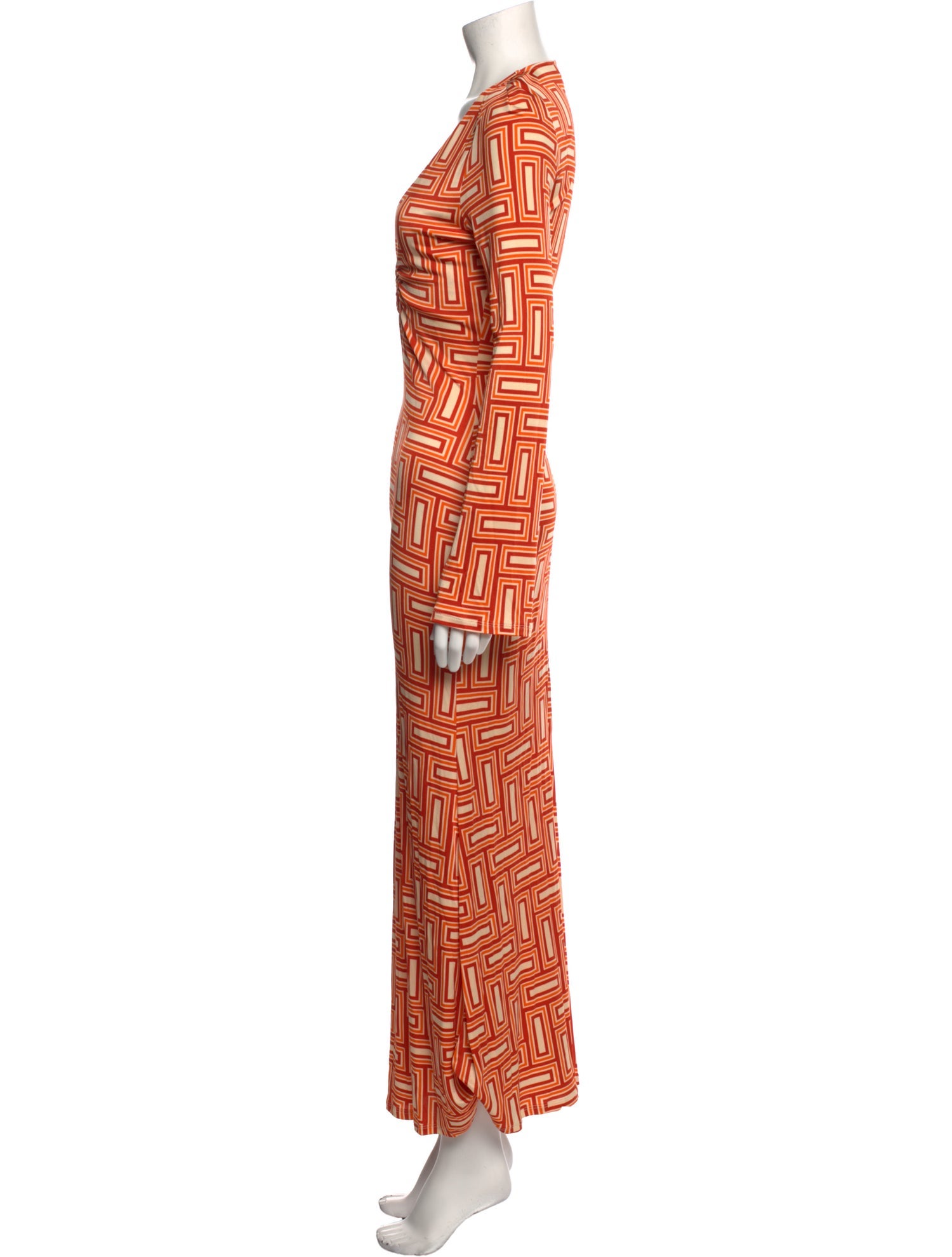 Ronny Kobo Printed Long Dress