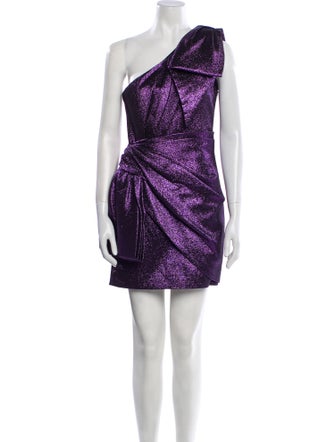 Ronny Kobo One-Shoulder Mini Dress