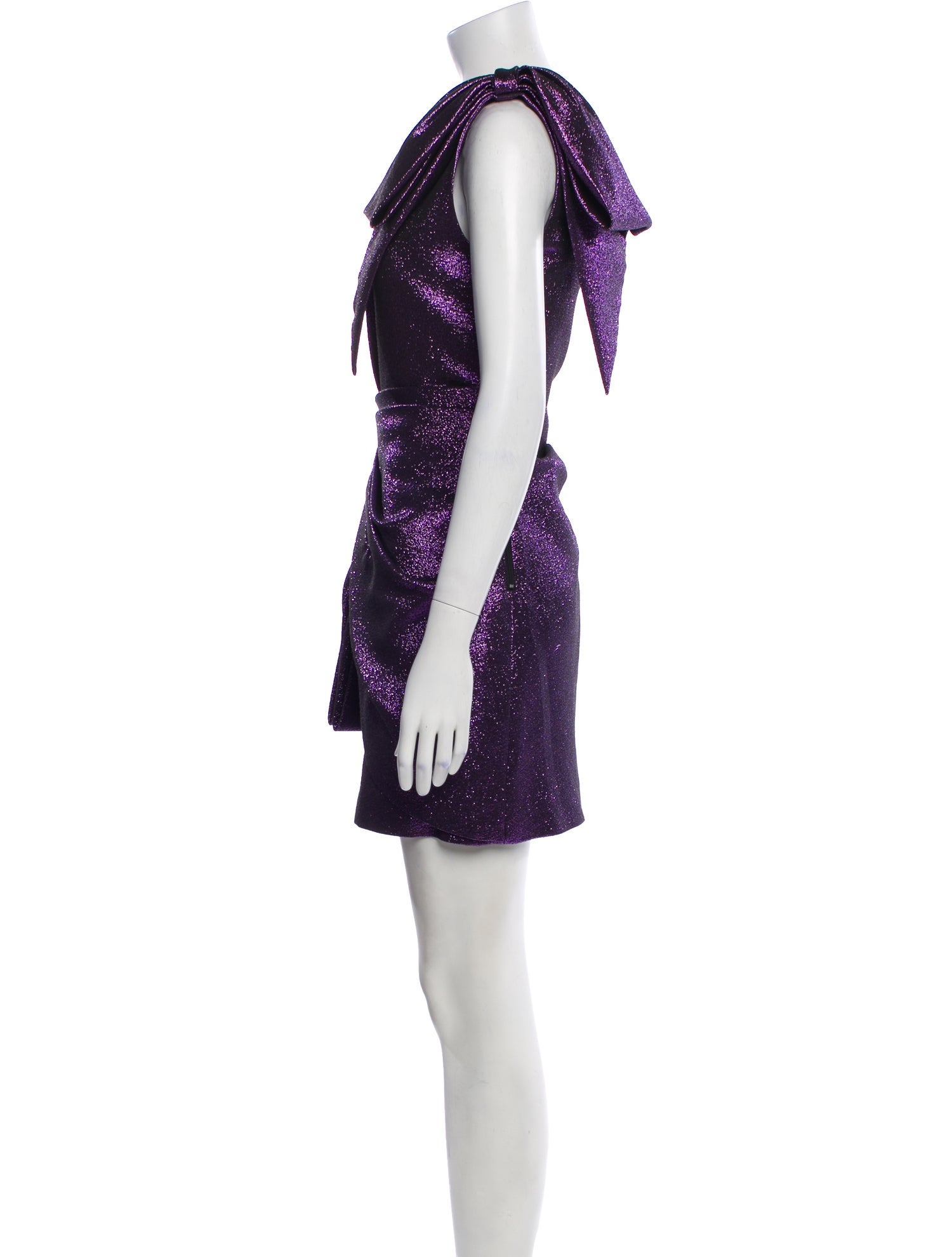 Ronny Kobo One-Shoulder Mini Dress