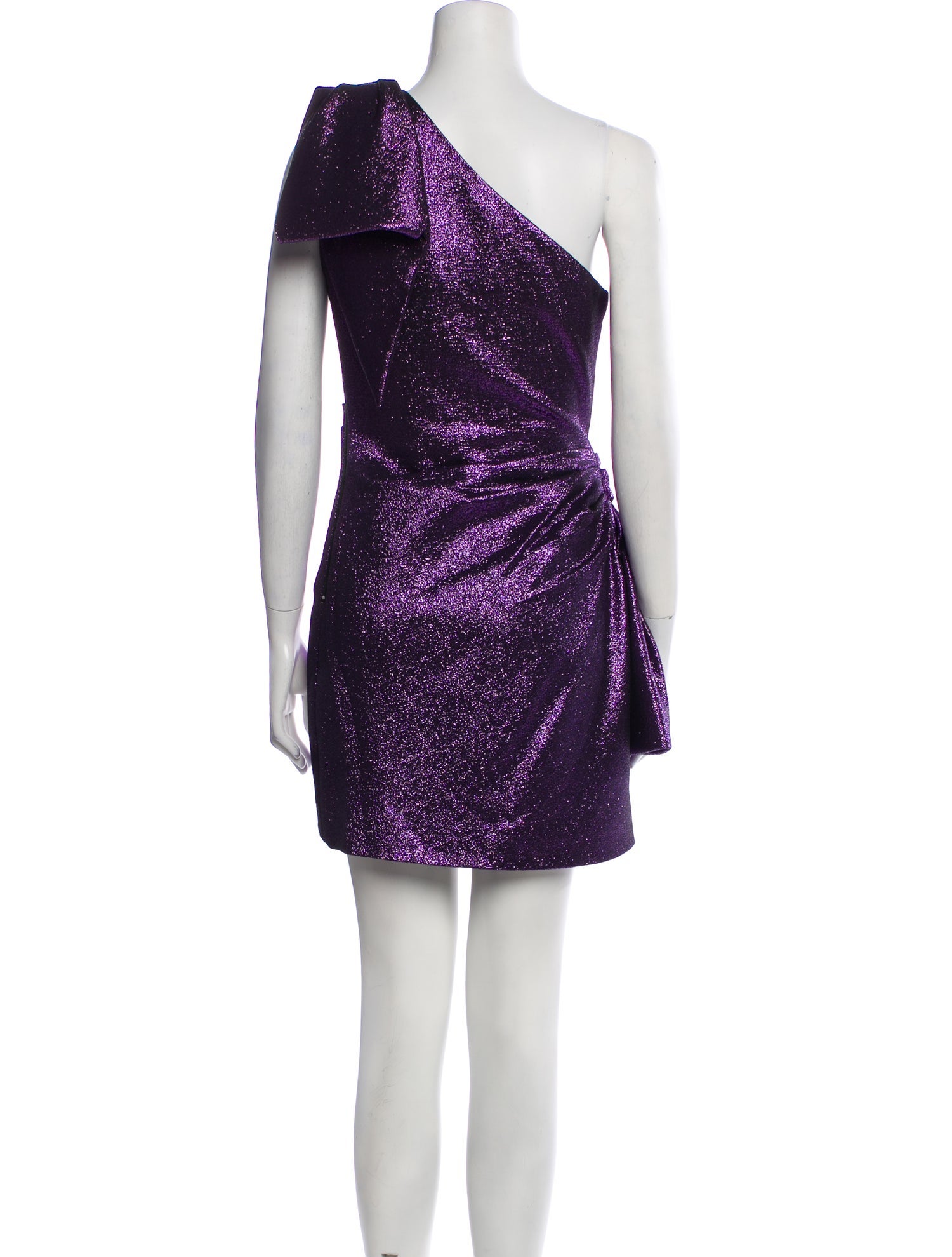 Ronny Kobo One-Shoulder Mini Dress