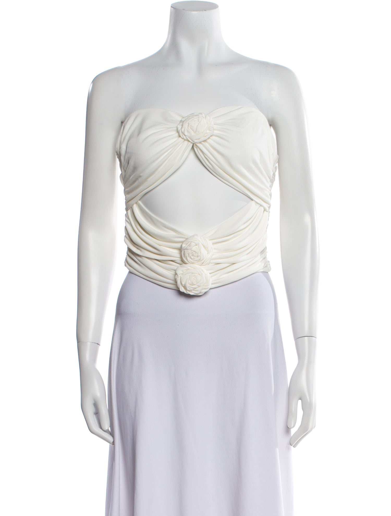 Ronny Kobo Strapless Crop Top w/ Tags