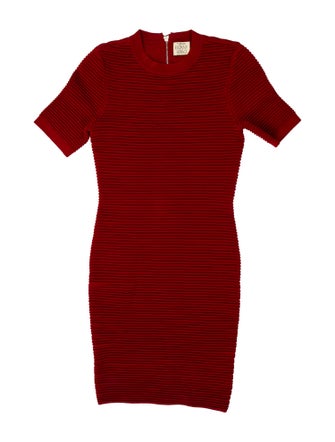 Ronny Kobo Crew Neck Mini Dress