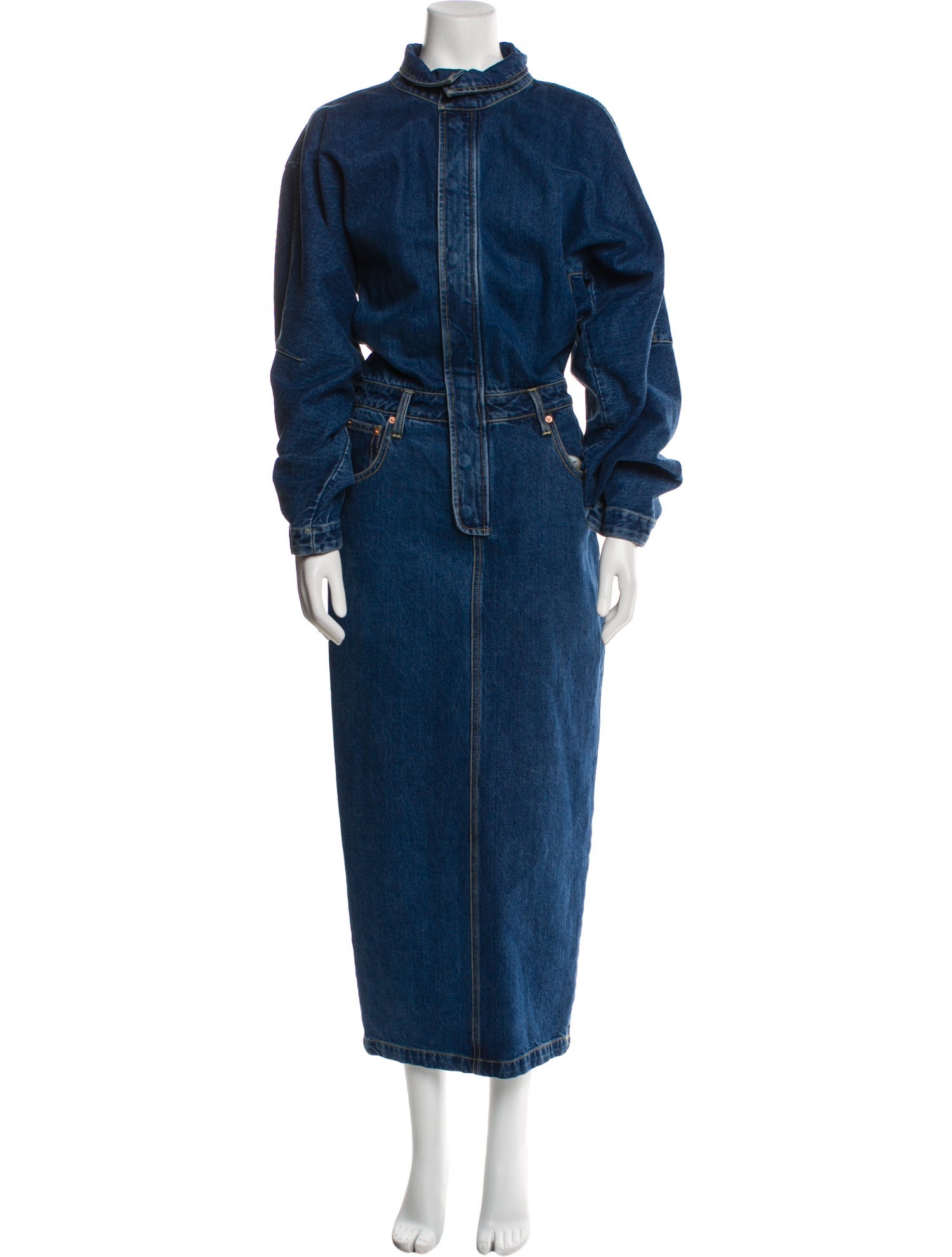 Ronny Kobo Mock Neck Long Dress